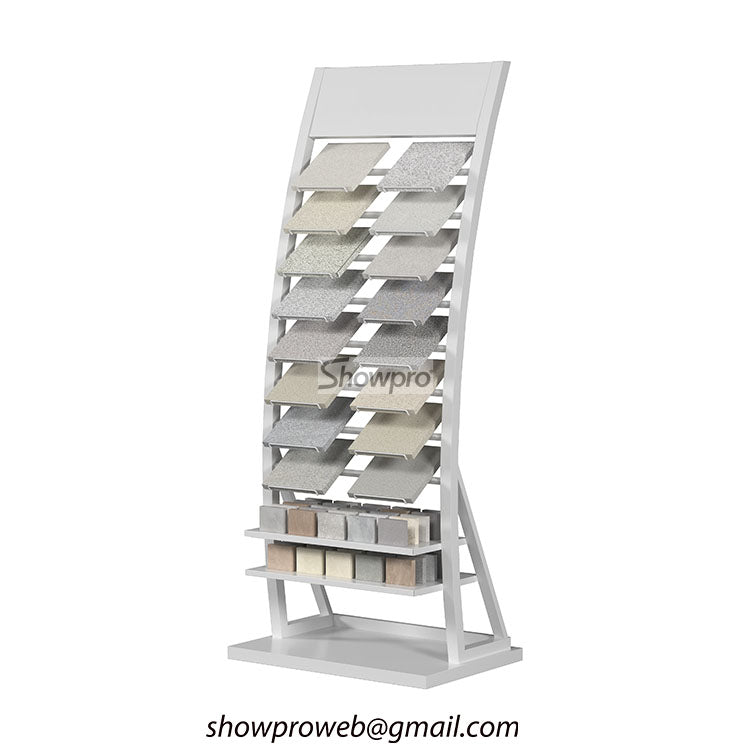 Stone sample storage racks for wholesalers