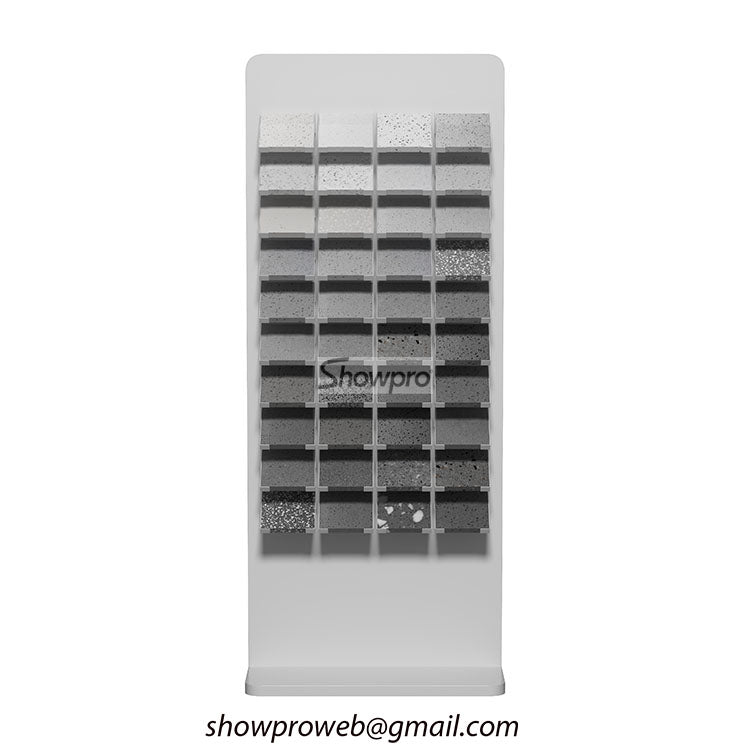 Affordable ceramic tile display stand sintered surfaces display