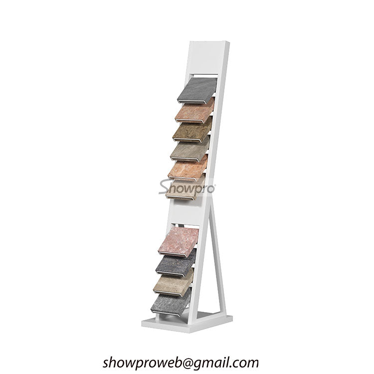 Commercial grade rust-resistant tile racks for outdoor use