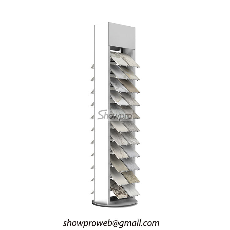 rock display stand granite showroom display