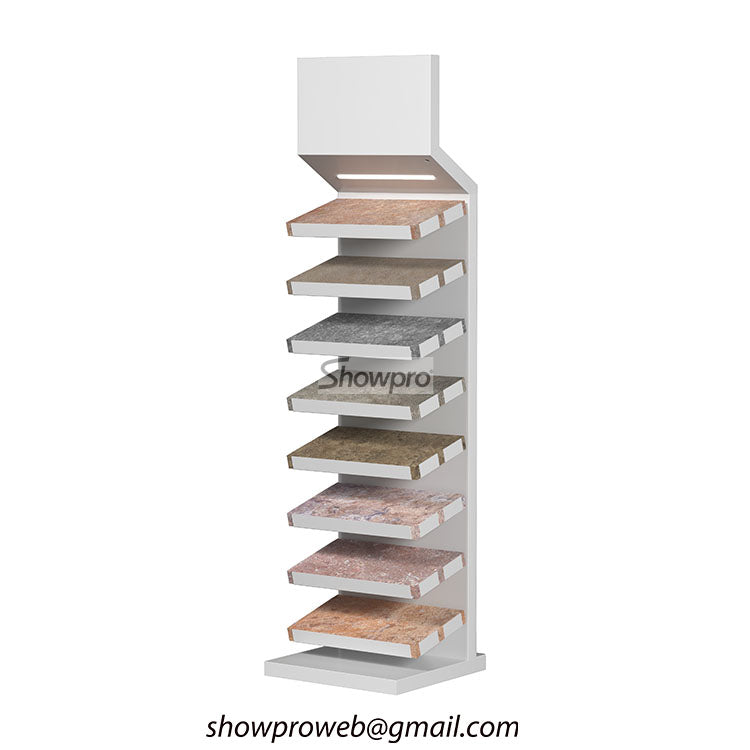 Marble and granite stone sample display rack