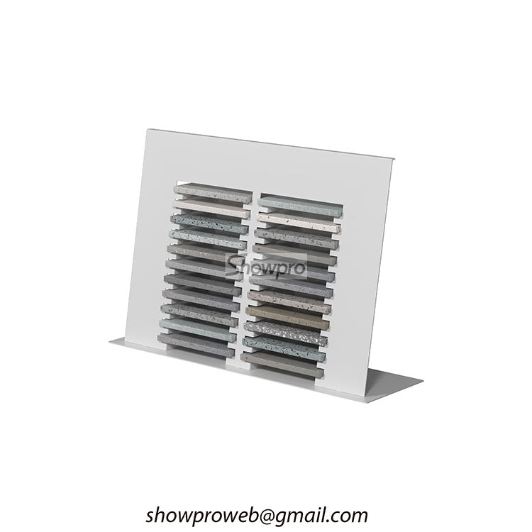 ceramic tiles simple display stand stone displays