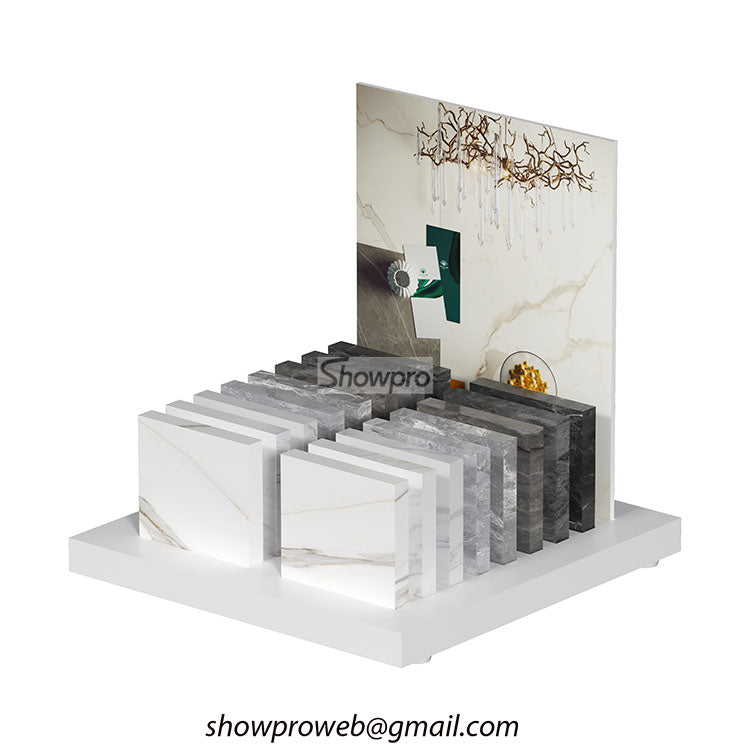 tiles desktop display stand stone display solutions
