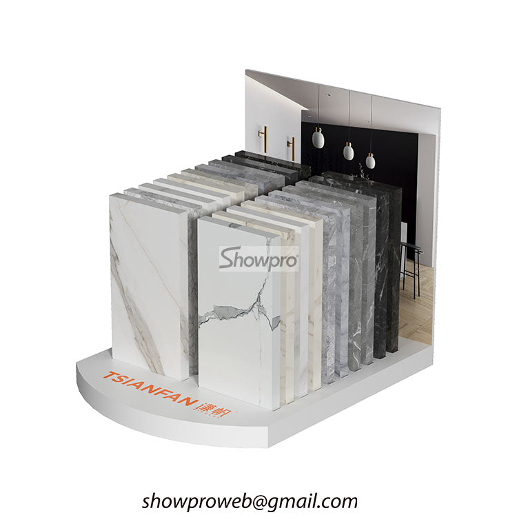 Granite sample display stands display stone