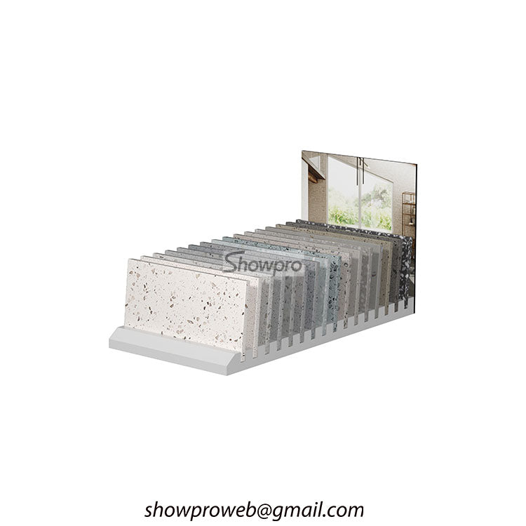 natural stone display stand tile racks