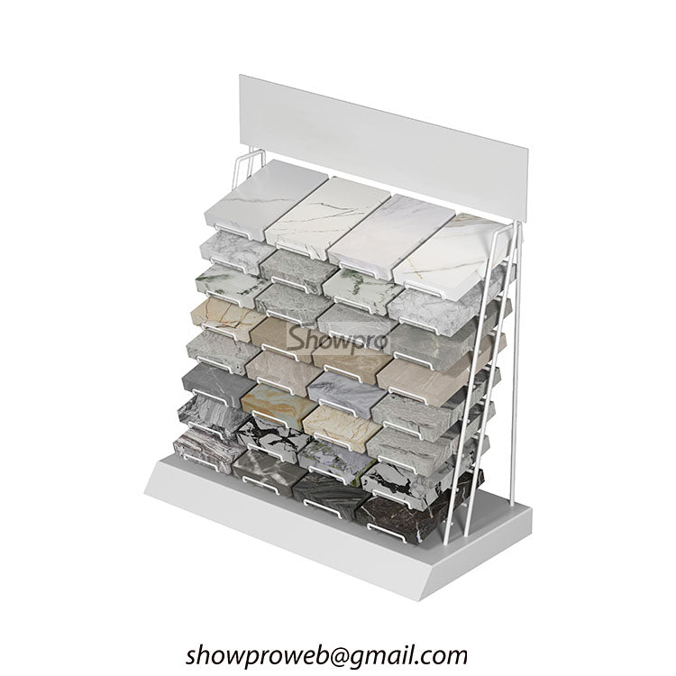 floor tile display stand tile shop display ideas