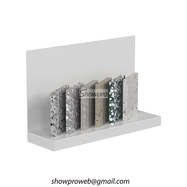 sample stone tabletop display stand stone rack