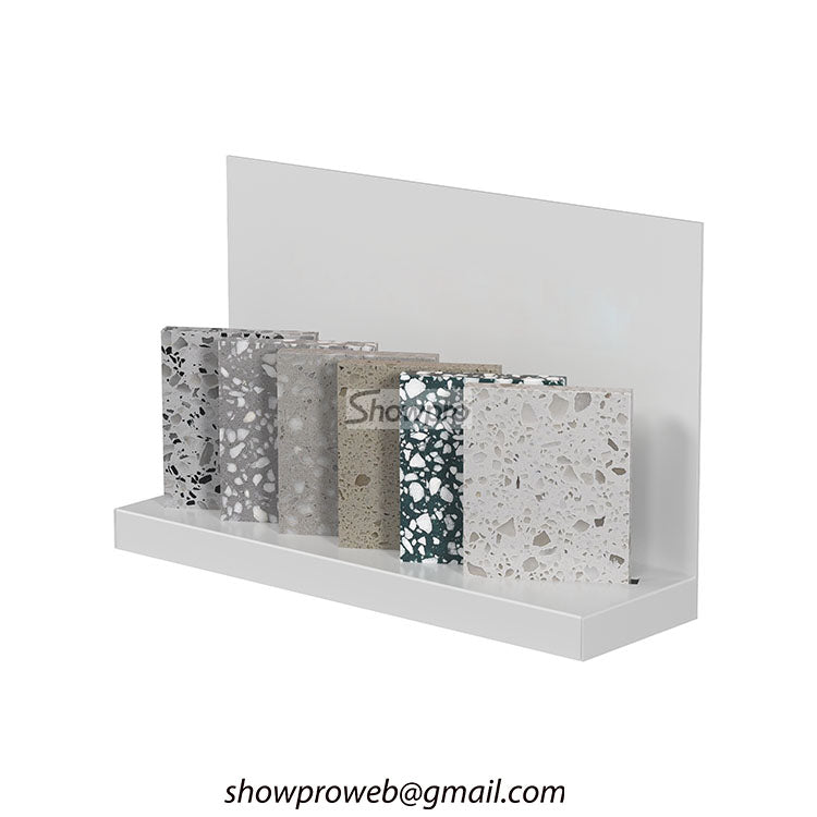 sample stone tabletop display stand stone rack