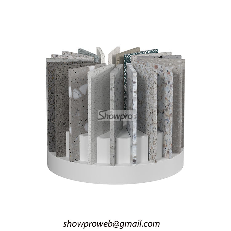 tiles rotating tabletop display stand marble displays