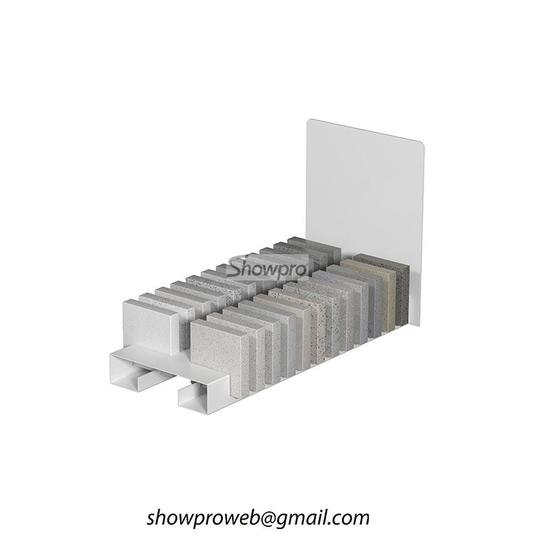 Tile display shelf granite sample displays