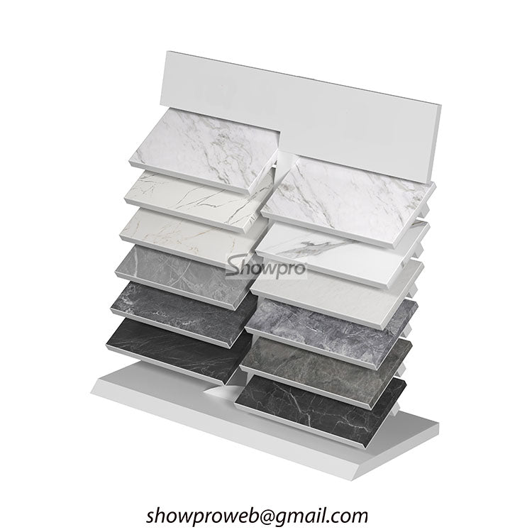 Custom logo branded countertop tile display