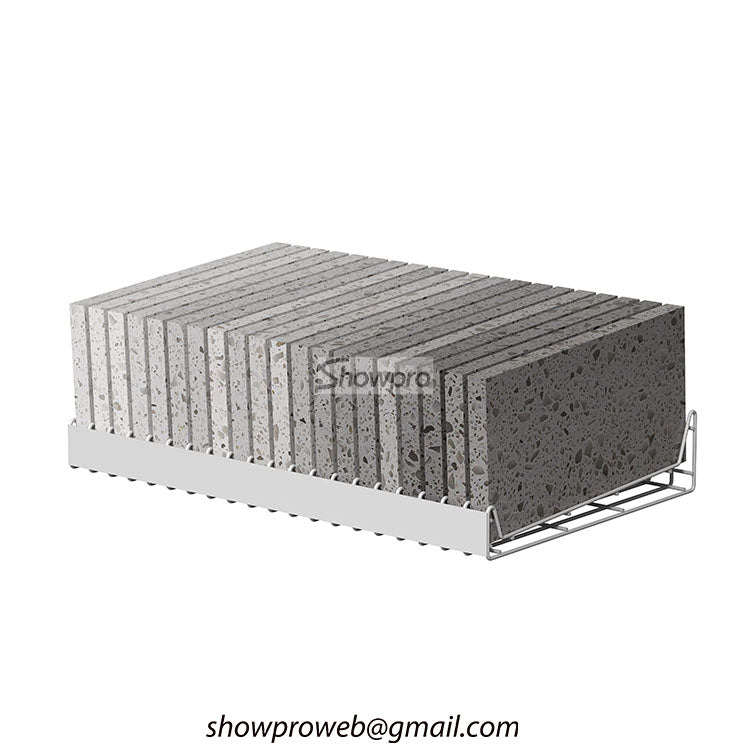 tile showroom display ideas stone stand