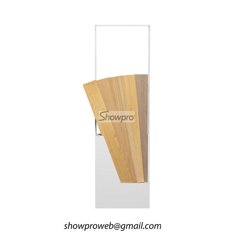 wooden floor samples display stand for showrooms