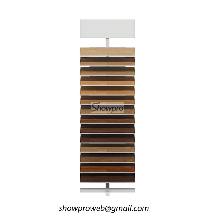 timber floor display stand wood display stand