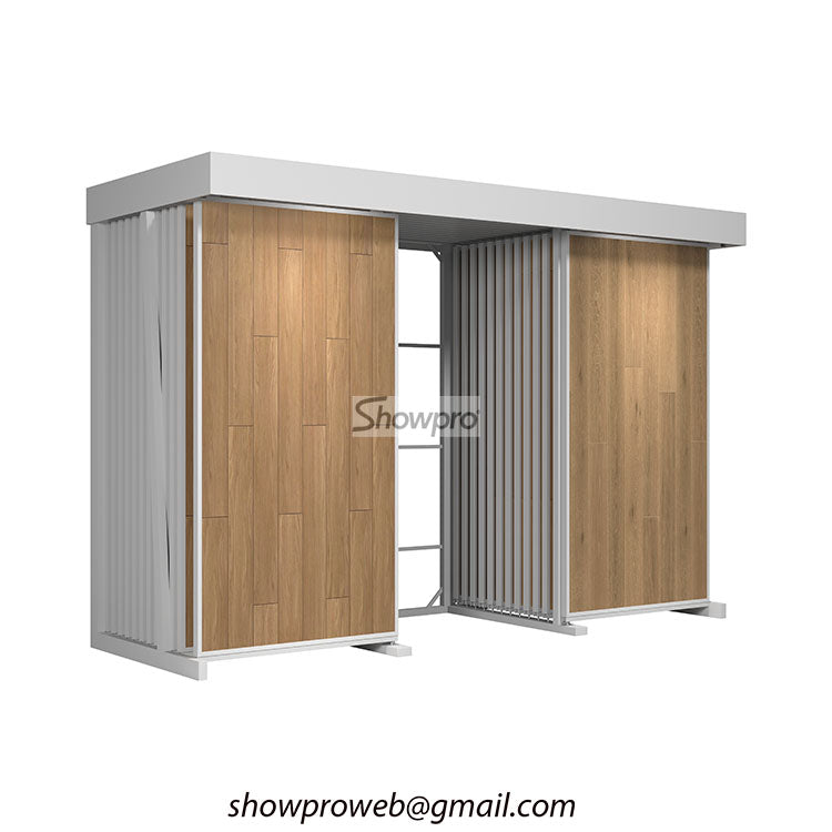 wooden tile sliding displays