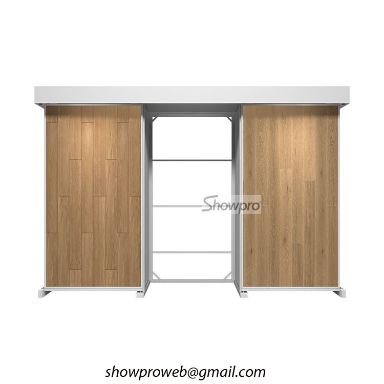 wood flooring sliding display stand wood display ideas