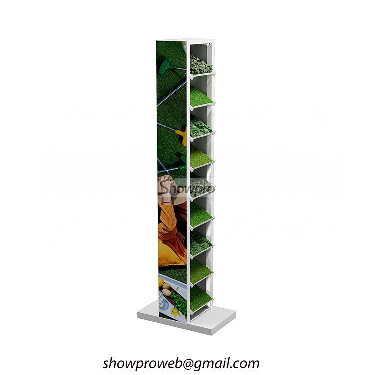 Artificial turf vertical display stand grass displays