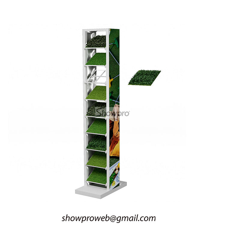 Artificial turf vertical display stand grass displays