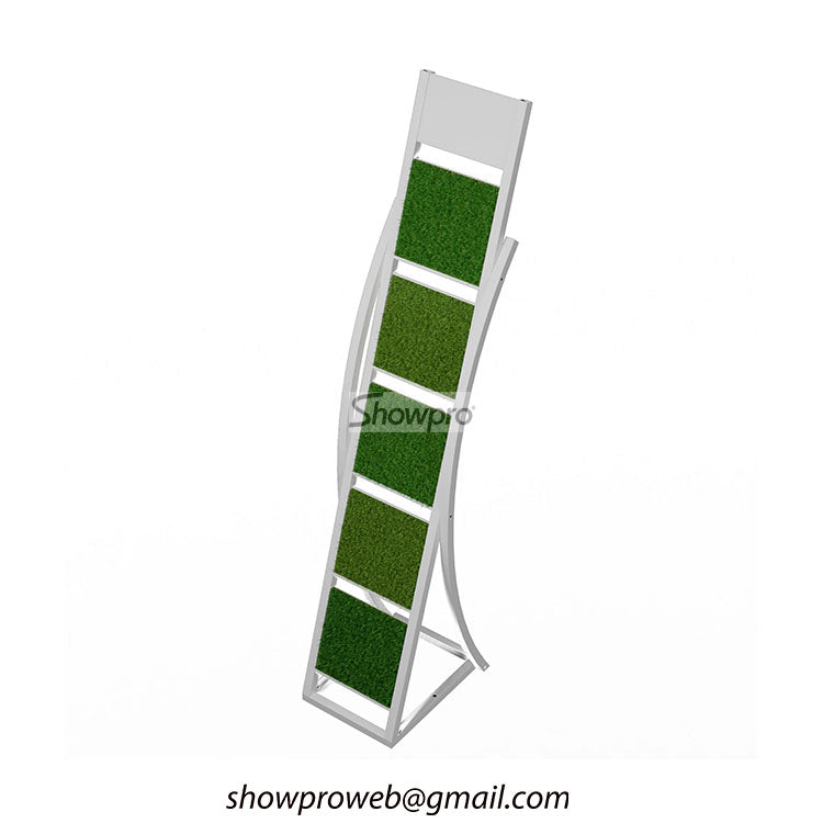 Showroom artificial turf display stand wholesale