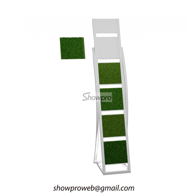 Showroom artificial turf display stand wholesale