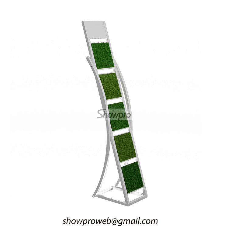 Showroom artificial turf display stand wholesale