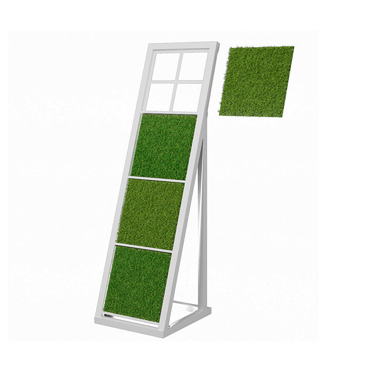 Grass sample shelf metal artificial grass stand