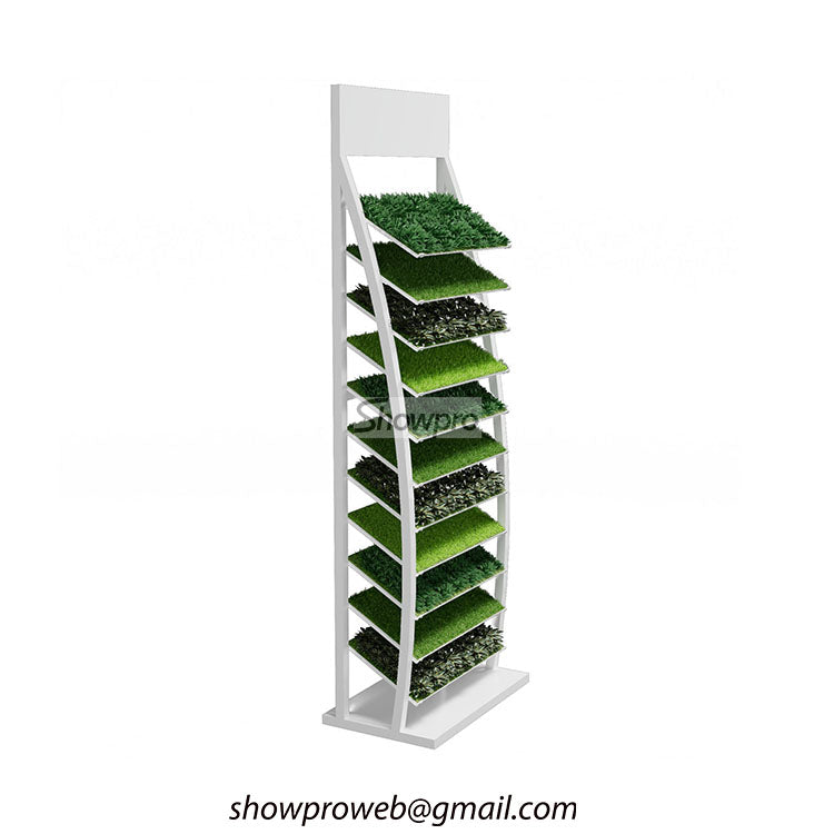 Durable artificial grass display shelf for sale