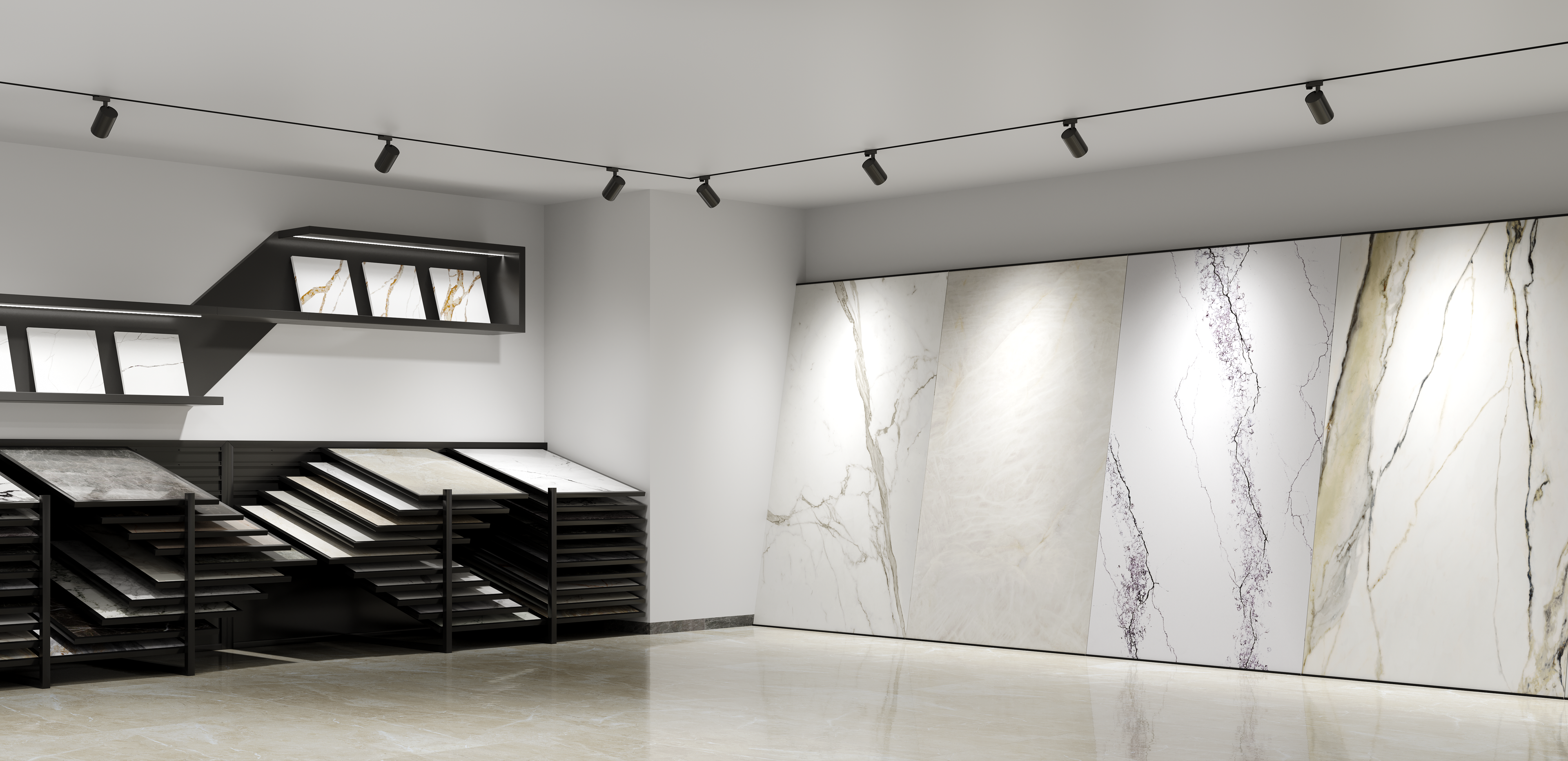showroom tile display rack