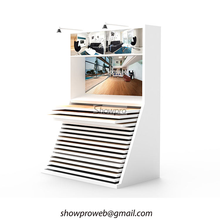 Drawer type wood floor sample storage cabinet