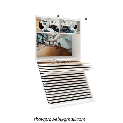 Drawer type wood floor sample storage cabinet
