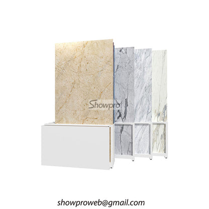 heavy duty metal sliding tile display racks