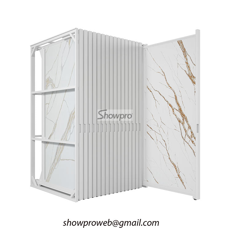 tile sliding display stand