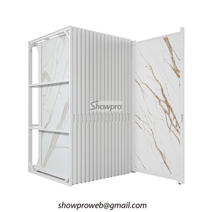 tile sliding display stand