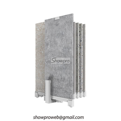 tile samples sliding display rack ceramic display