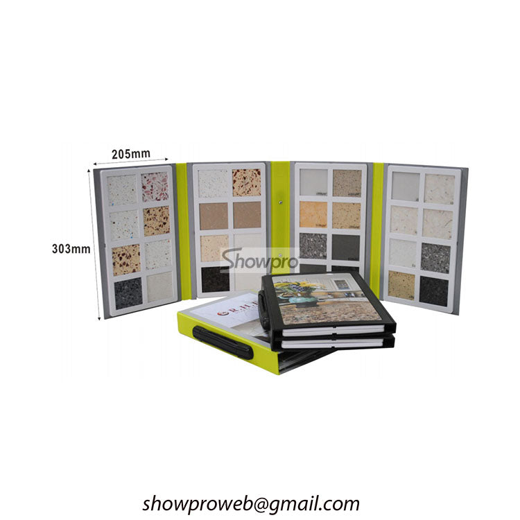 granite sample booklet tiles display solution – Showpro Trade Inc