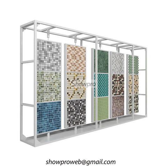 metal rotating display stand for mosaic samples