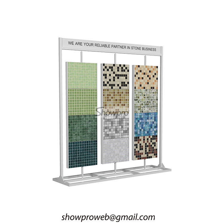 Wholesale 360 degree rotating mosaic tile display rack