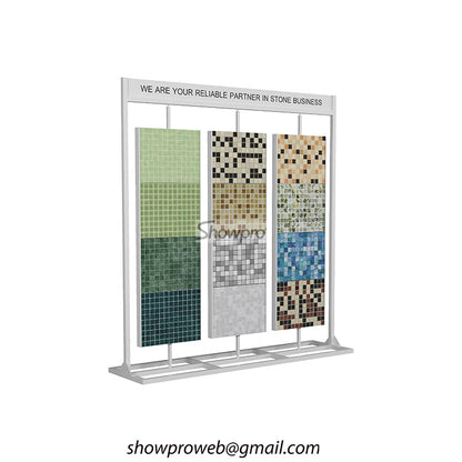 Wholesale 360 degree rotating mosaic tile display rack
