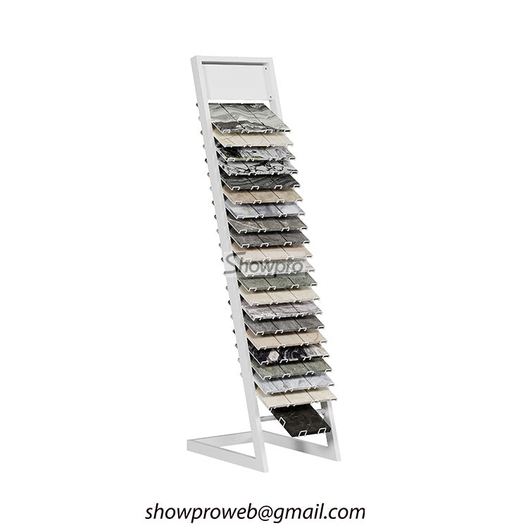 Single-sided vertical tile sample stand