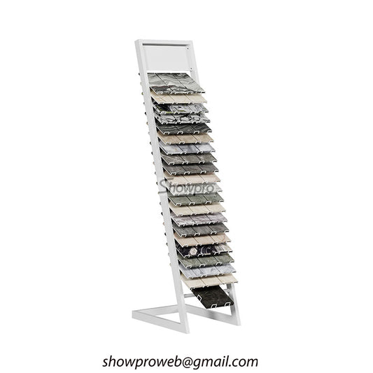 Single-sided vertical tile sample stand