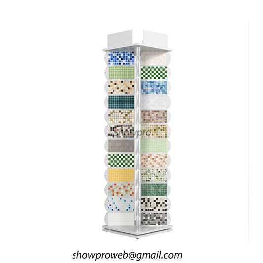 Mosaic tile display solution for showrooms