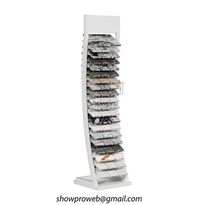 Custom quartz sample display for showroom