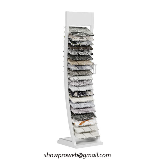 Custom quartz sample display for showroom