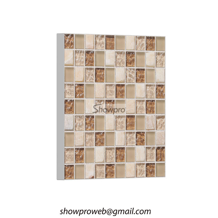 Mosaic samples wall-mounted display stand