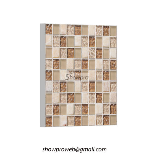 Mosaic samples wall-mounted display stand