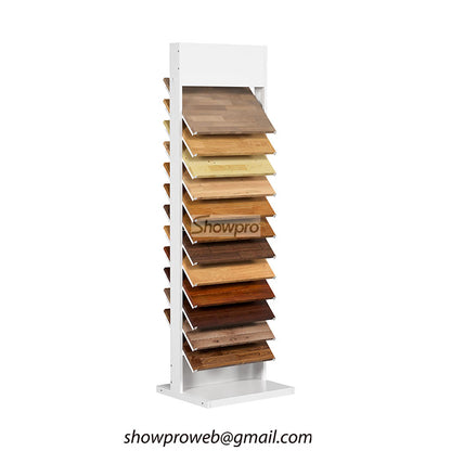 wooden tiles display rack vertical display stand