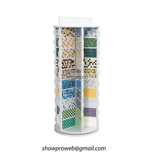 Vertical mosaic tile display rack manufacturers