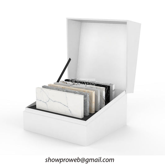 quartz sample box cardboard tilebar sample box