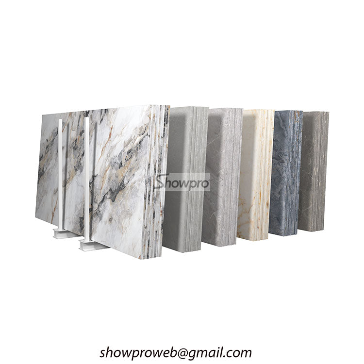 marble stone storage rack granite display stand