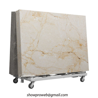 granite slab display stand stone transport rack